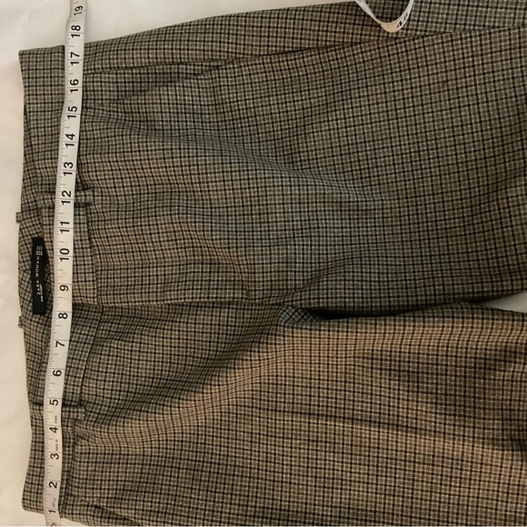 Zara Gray Checkered Ankle Pants - Picture 8 of 10